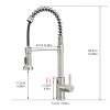 Matte Black Touchless Kitchen Faucet with Pull Down Sprayer, Motion