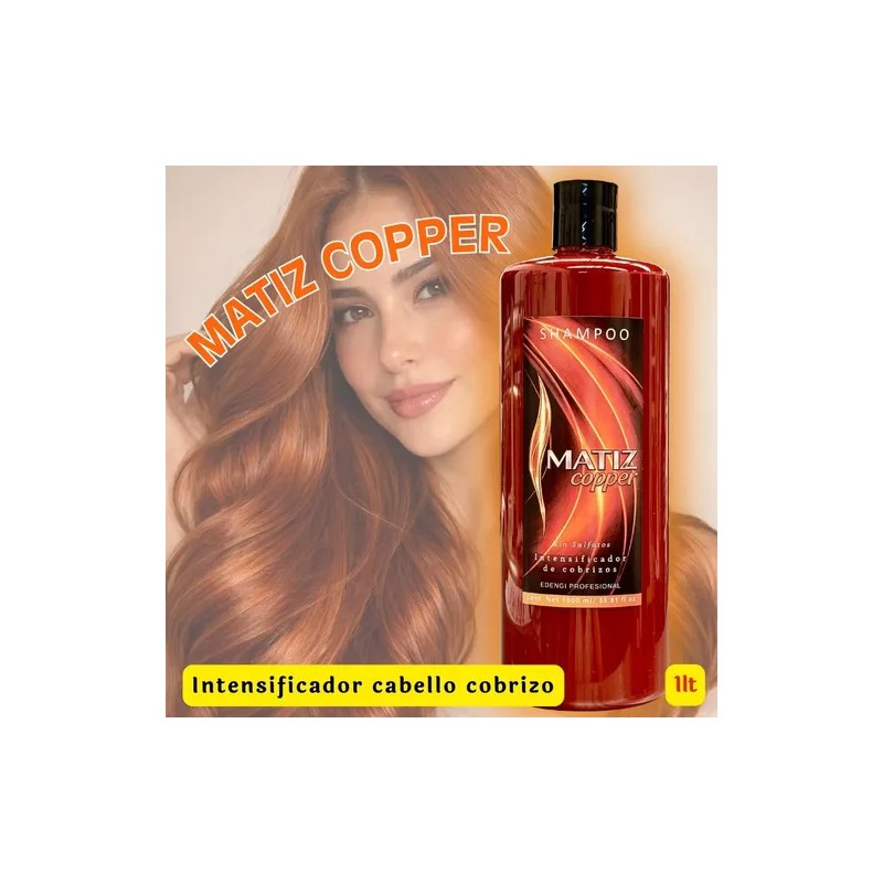 Kit Shampoo 1lt Copper Tratamiento Intensificador Copper