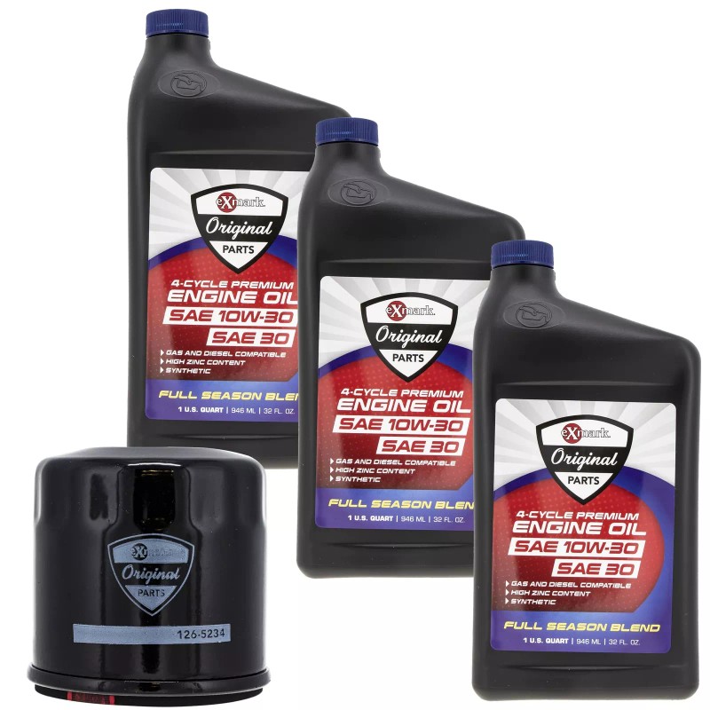 Exmark Engine Oil 3 Quarts and Filter Kit Quest Radius