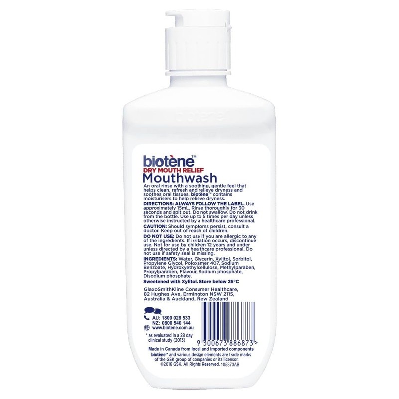 Biotene Dry Mouth Oral Rinse, 235 milliliters