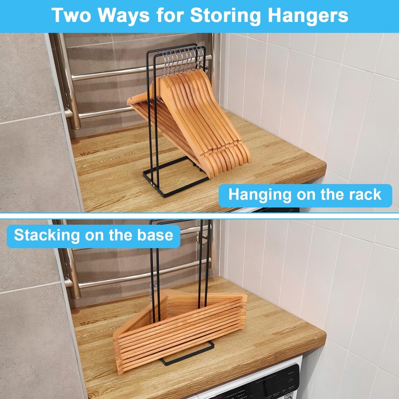 Hanger Stacker 2 Pack, Clothes Hanger Holder Organizer for Closet