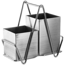 Premier Housewares Cutlery Caddy - Stainless Steel