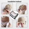 Pack of 5 Windproof Hat Ropes, 2 Pieces Hat Clips,