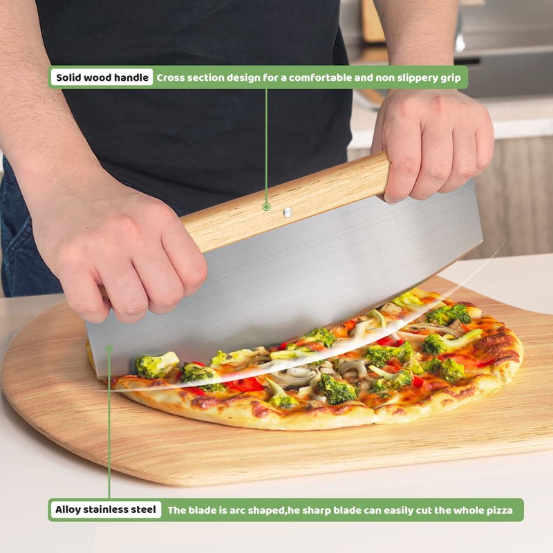 5 PCS Large Pizza Stone Set,Heavy Duty 16" Pizza Stone