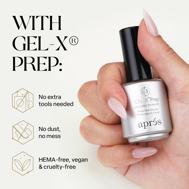 APRÉS Gel-X Prep Acid-Free Tip Primer 15 ml, Nail Tip