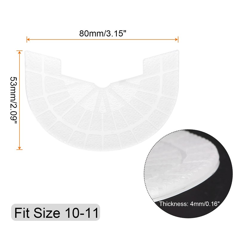 HARFINGTON 2pair Shoe Sole Protector for Sneakers Size 10-11 Self-Adhesive
