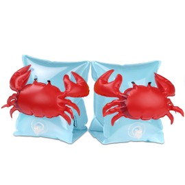 MoKo - Bandas de natación para niños, niños pequeños comienzan a nadar inflables flotadores de piscina, lindas alas de natación de dibujos animados, brazaletes flotadores, tubos flotantes, deportes