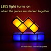 Tetris Puzzle LED Table Lamp Retro Style Jigsaw Stackable Lamp,
