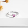 SOLOLIKE Birthstone Rings for Women: S925 Sterling Silver Stacking Birthstones