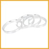 Partuto 4pcs 73.1 to 66.6 mm Aluminium Alloy Car Hub