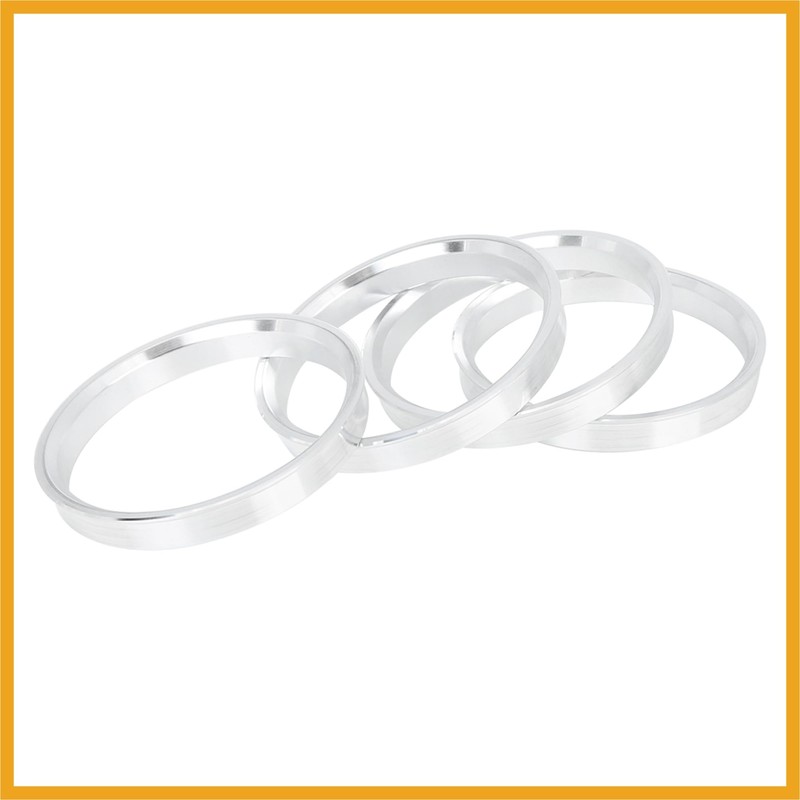 Partuto 4pcs 73.1 to 66.6 mm Aluminium Alloy Car Hub