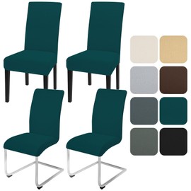 Alishomtll Chair Covers, Set of 4, Stretch Chair Covers for Swing Chairs, Universal Dining Room Chairs Cover, Washable, Removable Chairs, Protection for Kitchen, Banquet, Wedding, Hotel, Restaurant