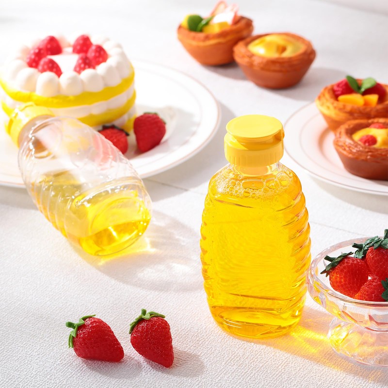 Tioncy 96 Pcs 8oz Plastic Honey Squeeze Bottles Bulk Honey