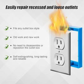Sknrlko 4Pcs 1/2Inch Single Gang Outlet Box Extender,Electrical Outlet Extender Receptacle Extender Outlet Extension Box Black
