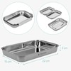 Navaris Breading Set Stainless Steel 3-Piece Set - 3 x
