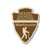 Arrowhead Shaped Mount Rainier National Park Sticker (rv Hike Washington