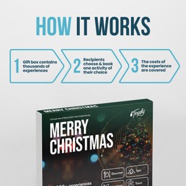 Tinggly Merry Christmas - Worldwide Experience Gift Box - Choose From 10,000+ Experiences