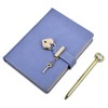 Diary with Lock and Key, Heart Shaped Lock Notebook with
