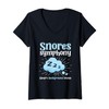Womens Snores Symphony Sleep's Background Music Sleep Apnea Snoring V-Neck
