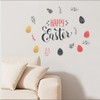 WOHAHA Happy Easter Wall Decor Stickers Easter Egg Leaves Wall