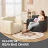 Hobestluk Bean Bag Chair Bean Bag Sofa with Fluffy Cover