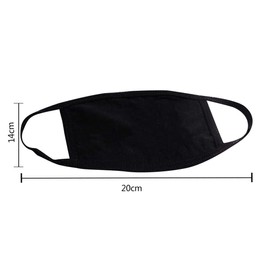 Fashionapple Pack of 4 Face Masks Anime Cartoon Mask Unisex Cotton Anti-Dust Fashion Kawaii Cute Mouth Guard Reusable Emotion Mask Black with Motif, Pack of 4 - A.