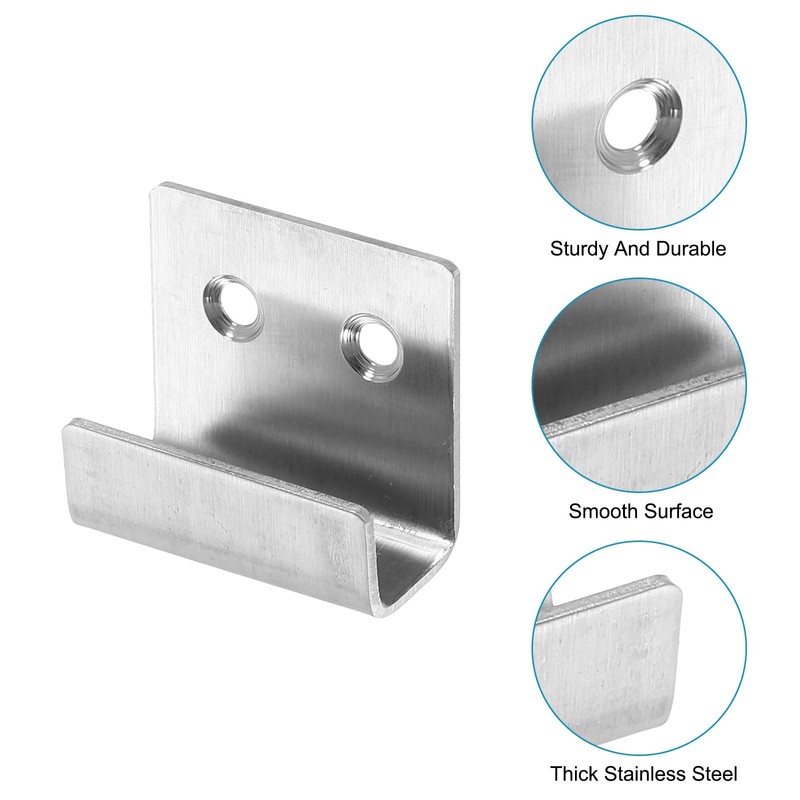 sourcing map 10Pcs Mounting Bracket, 40x36mm Stainless Steel Tile Display