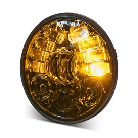 xinyee 5-3/4 5.75 inch LED Motorcycle Headlight with DRL/Turn Signal/Low Beam/High Beam IP67 Waterproof Round LED Headlight(Pack of 1)