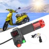 1 Pair Universal LED Voltage Display Twist Throttle for 12‑99V