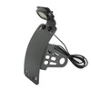 SUNPIE Add White Lights Black Motorcycle Cured Vertical Side Mount