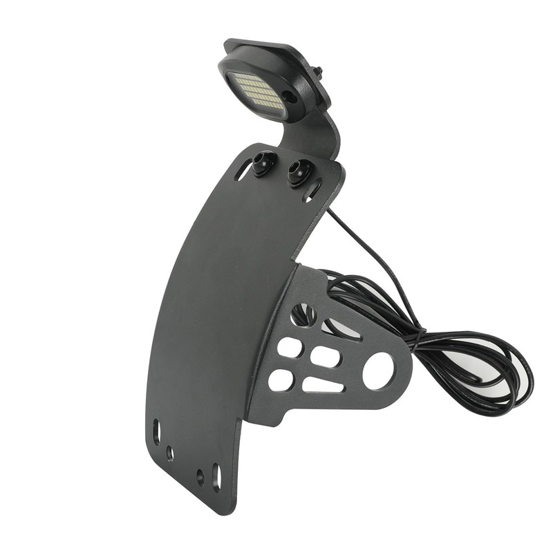 SUNPIE Add White Lights Black Motorcycle Cured Vertical Side Mount
