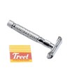 OdontoMed2011® Classic Dual Edge Shaving Safety Razor Shaver Long Handle