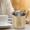 TOPINCN Gold Milk Frothing Pitcher, 304 Stainless Steel Milk Frother