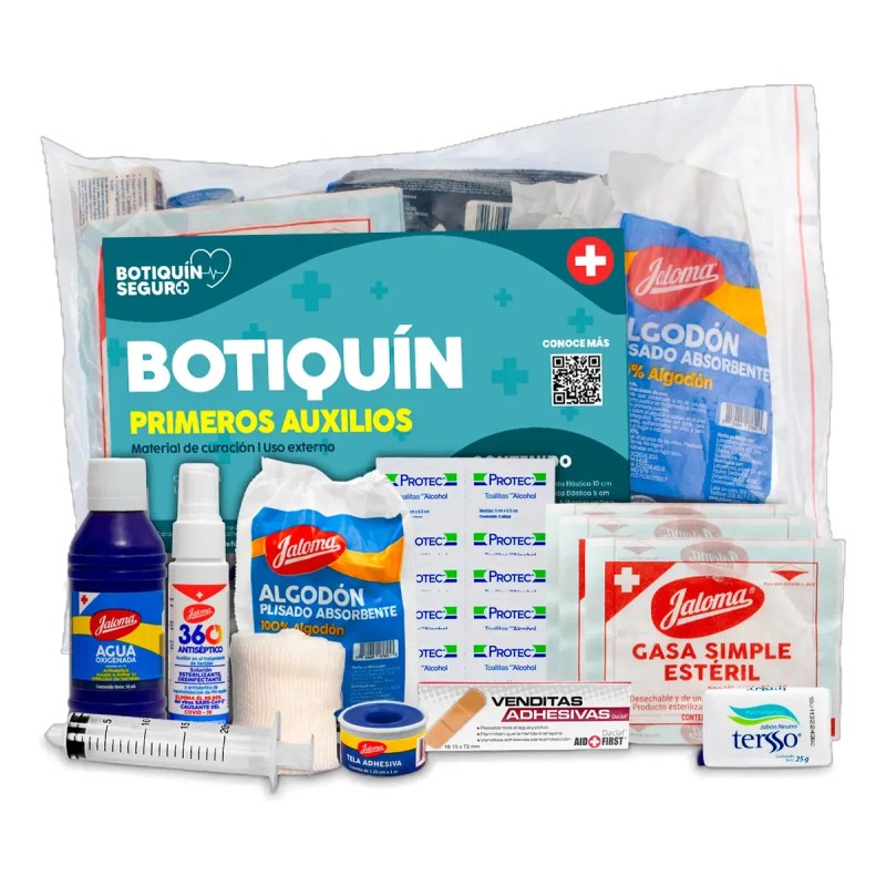Botiquín Mediano Productos Primeros Auxilios Pzs