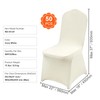Happybuy Stretch Spandex Folding Chair Covers, 50PCS Universal Fitted Slipcovers,
