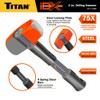 Titan iDX 63614 4lb Drilling Hammer, Sledgehammer with 12" Indestructible
