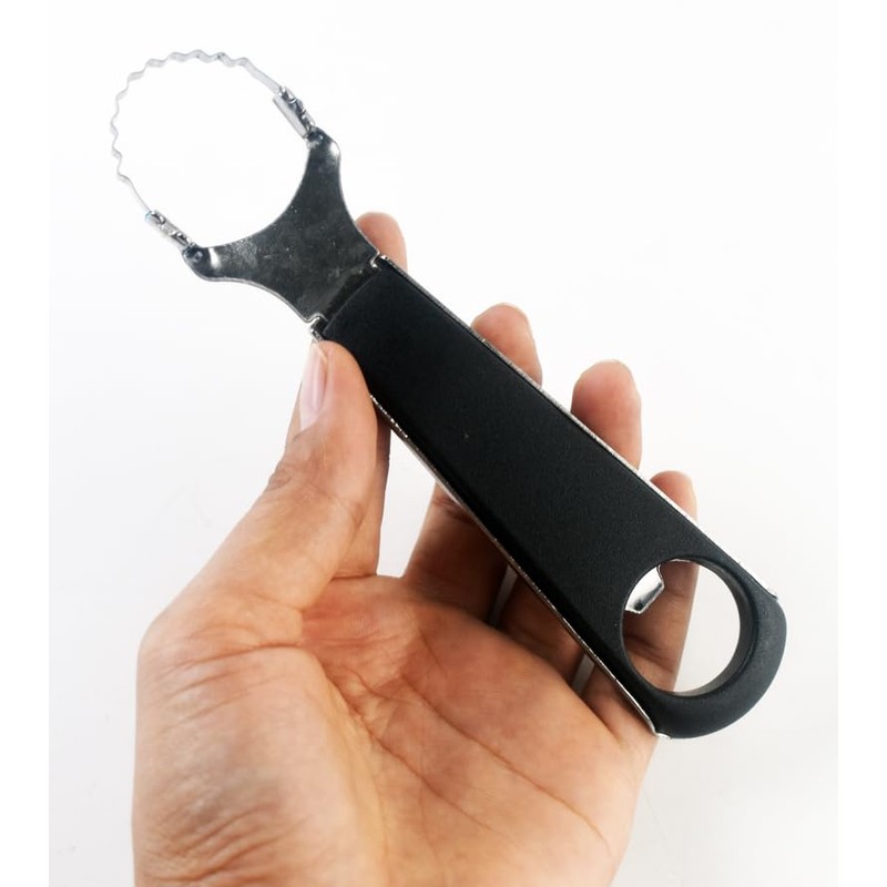 Round Cut Edges Handle Coconut Grater- Durable Sharp Stainless Steel