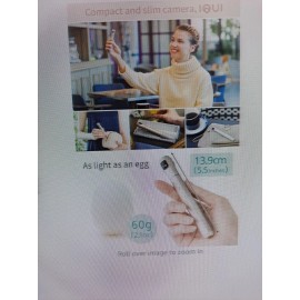 Ricoh Brand New VECNOS IQUI ZTQ01 Light Slim Gold 360 Degree Camera Camcorder Ricoh US