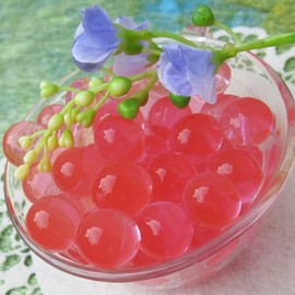 1 Oz Pack 2000pcs Classic Crystal Water Beads for Candle Decoration & Vase Refill by Beading Station (Melon Red)