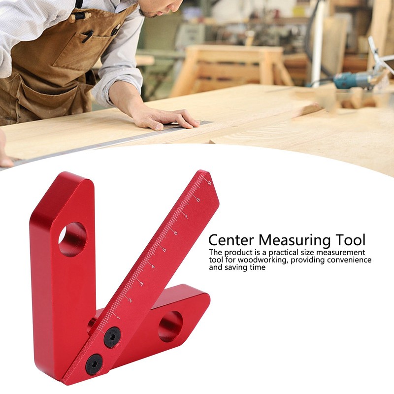 45/90 Degree Center Finder Scriber Aluminum Alloy Line Gauge Woodworking