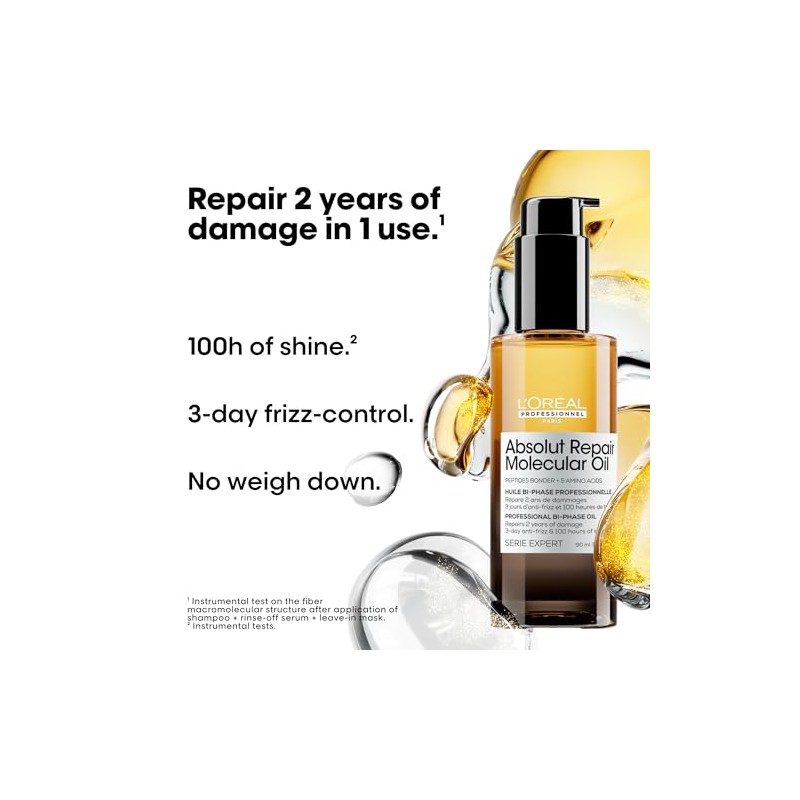L'Oréal Professionnel Paris Aceite Bifásico Absolut Repair Molecular 90ml