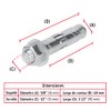 Fiero TAE-1/2T, Taquete de expansión, 1/2' con tornillo, bolsa 2