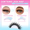 Spiky Lash Clusters Kit 14-20mm Long Eyelash Extension Kit 100D