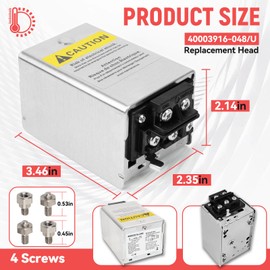 40003916-048/U OEM V8043F1036 Replacement Zone Valve Head for V8043F Series -V8043F1036 V8043F1093 V8043F1028 V8043F1051 V8043F1101 Normally Closed End Switch 50/60Hz 24Vac Boiler Zone Valve actuator
