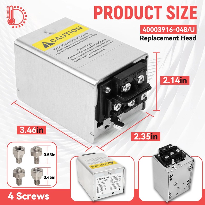 40003916-048/U OEM V8043F1036 Replacement Zone Valve Head for V8043F Series