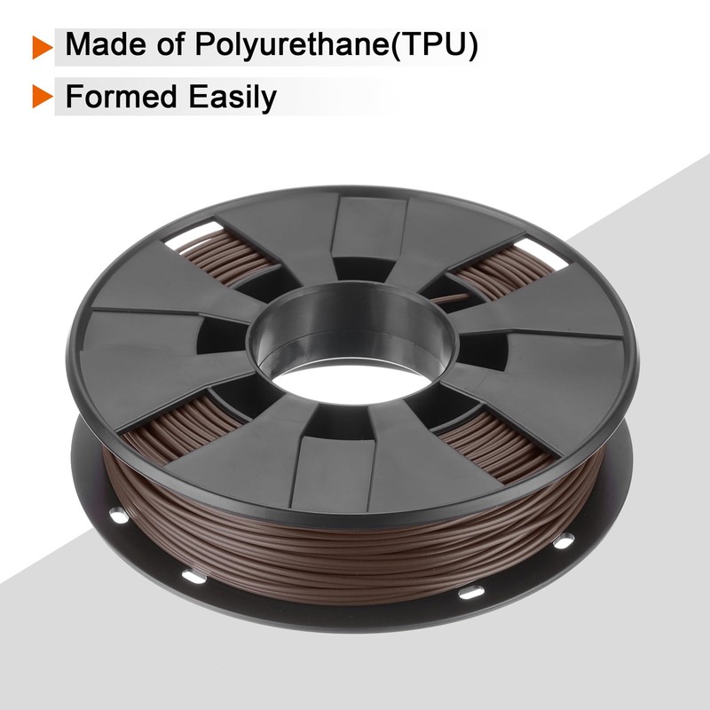 QUARKZMAN 1.75mm Filaments TPU Light Brown 0.25kg Dimensional Accuracy +/-