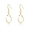 SLUYNZ Solid 925 Sterling Silver Hollow Curve Earrings Hanging for