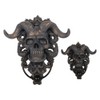 Romeeton Satan Skull Head Door Knocker Resin Goat-headed Wall Hang