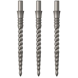 Mission Darts Sniper Points | Lunar CS | Steel Tip Replacement Points | 32 mm | Silver (X2667)