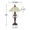 kathy ireland Amor Traditional Vintage Table Lamp 26" High Bronze